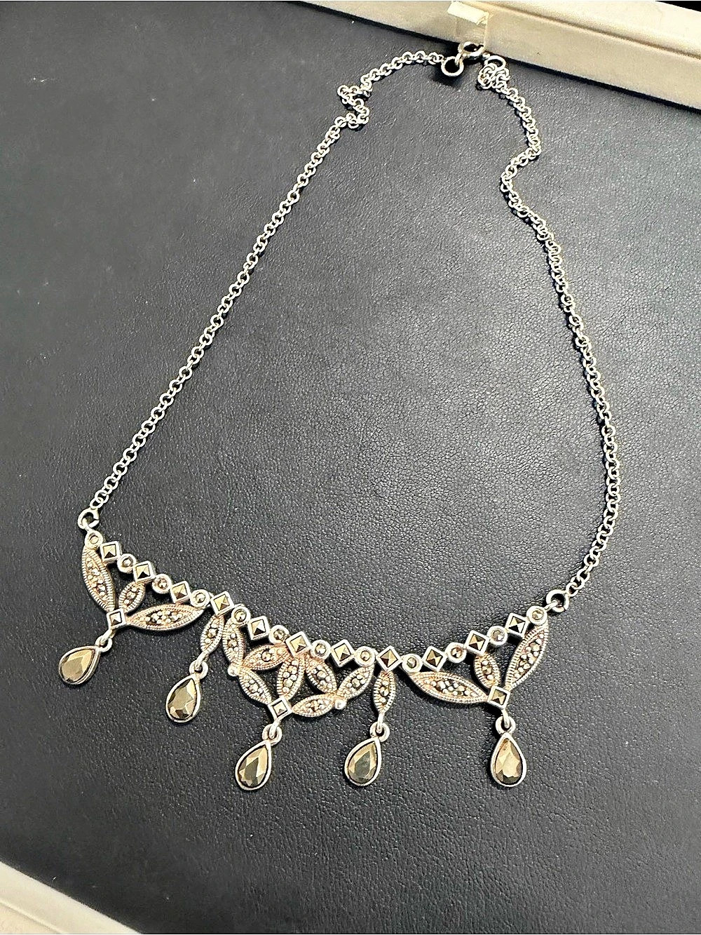 925 Sterling Silver 16inch Antique Necklace